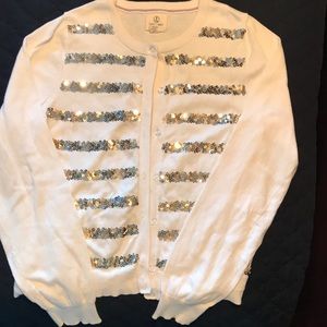 Girls Sequined Cardigan